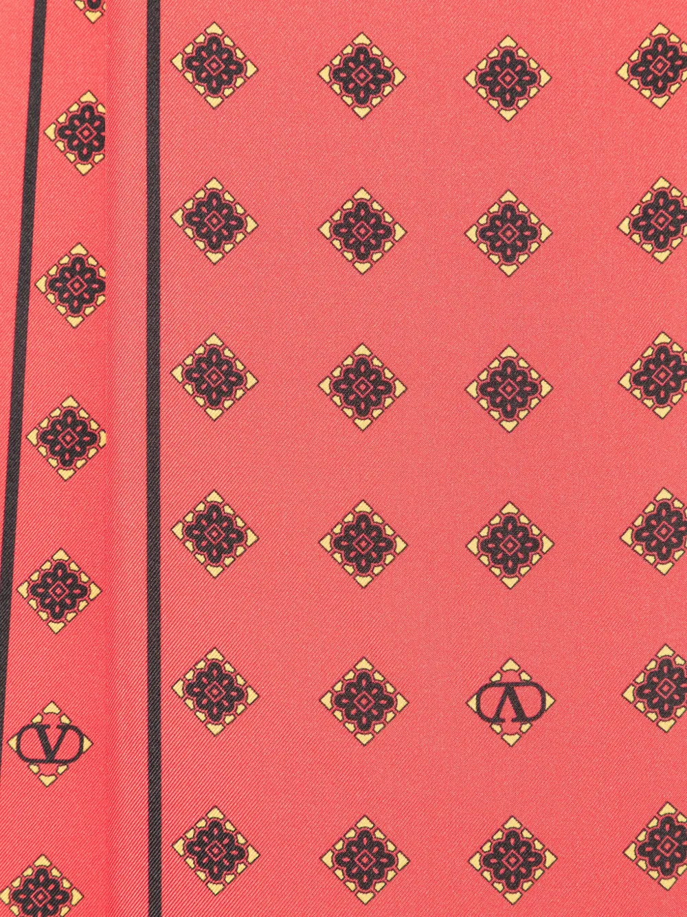 Valentino Garavani Sjaal met geometrische print - Rood