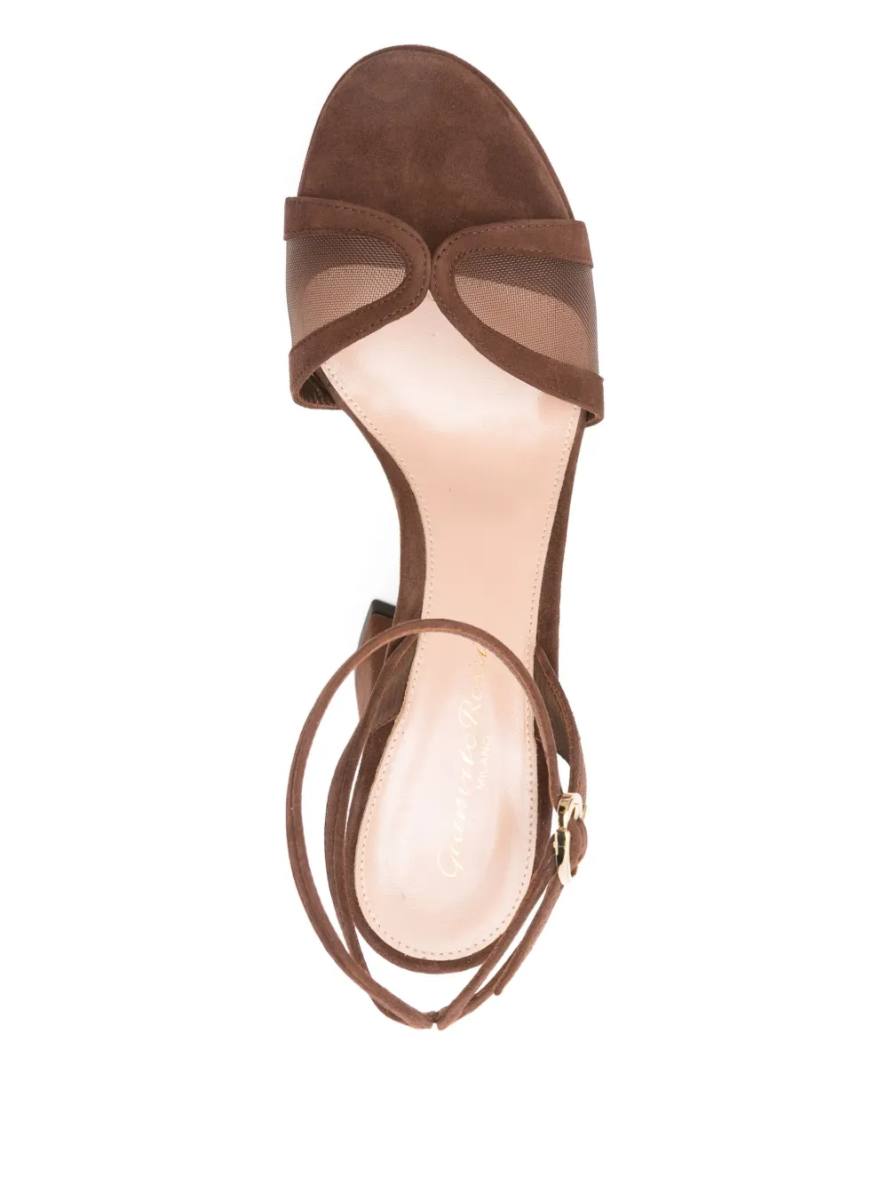 Gianvito Rossi 125mm platform ankle-strap sandals Brown