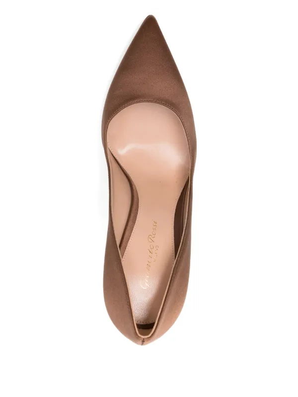 Gianvito Rossi Zapatillas Con Tacón Stiletto De 100mm Marrón