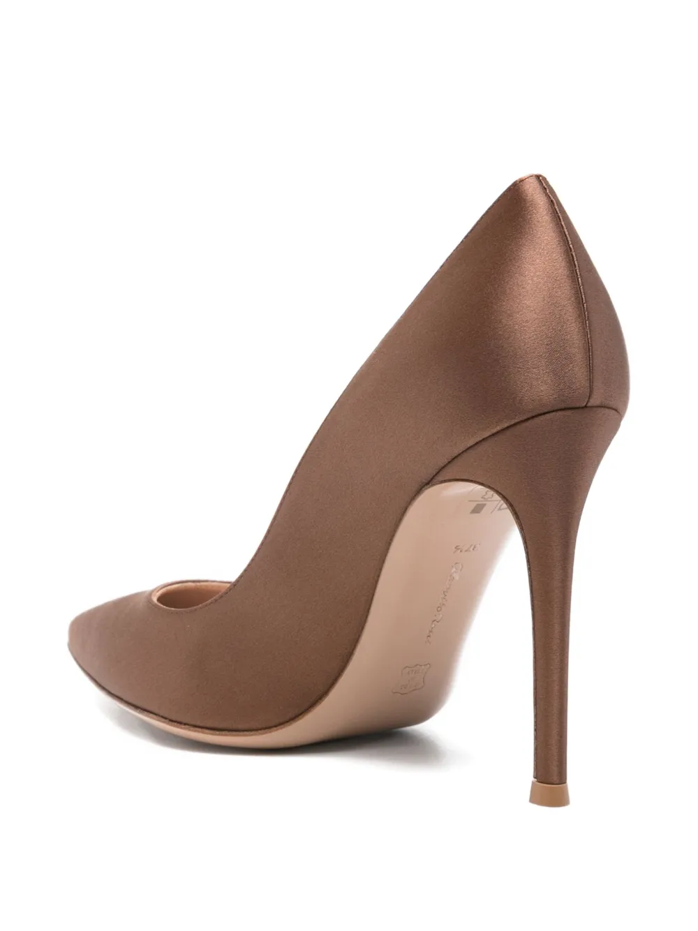 Gianvito Rossi 100mm stiletto pumps Brown
