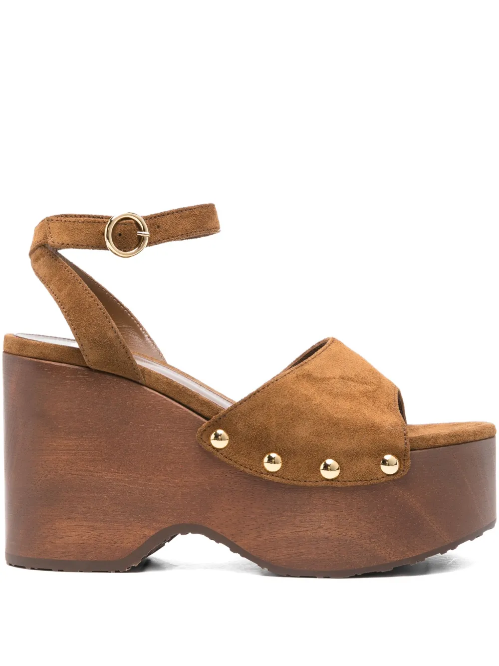 Gianvito Rossi 115mm wedge sandals Brown