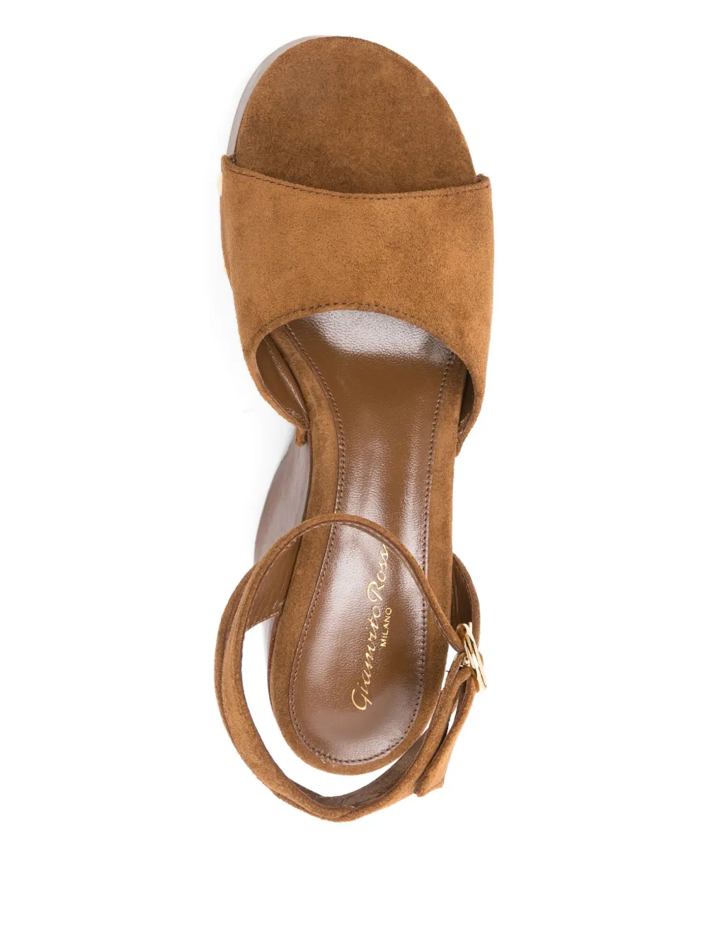 Gianvito Rossi 115mm wedge sandals Brown