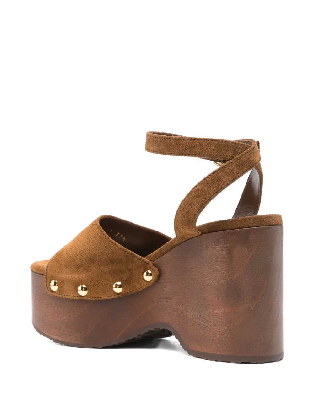 Gianvito Rossi 115mm wedge sandals Brown