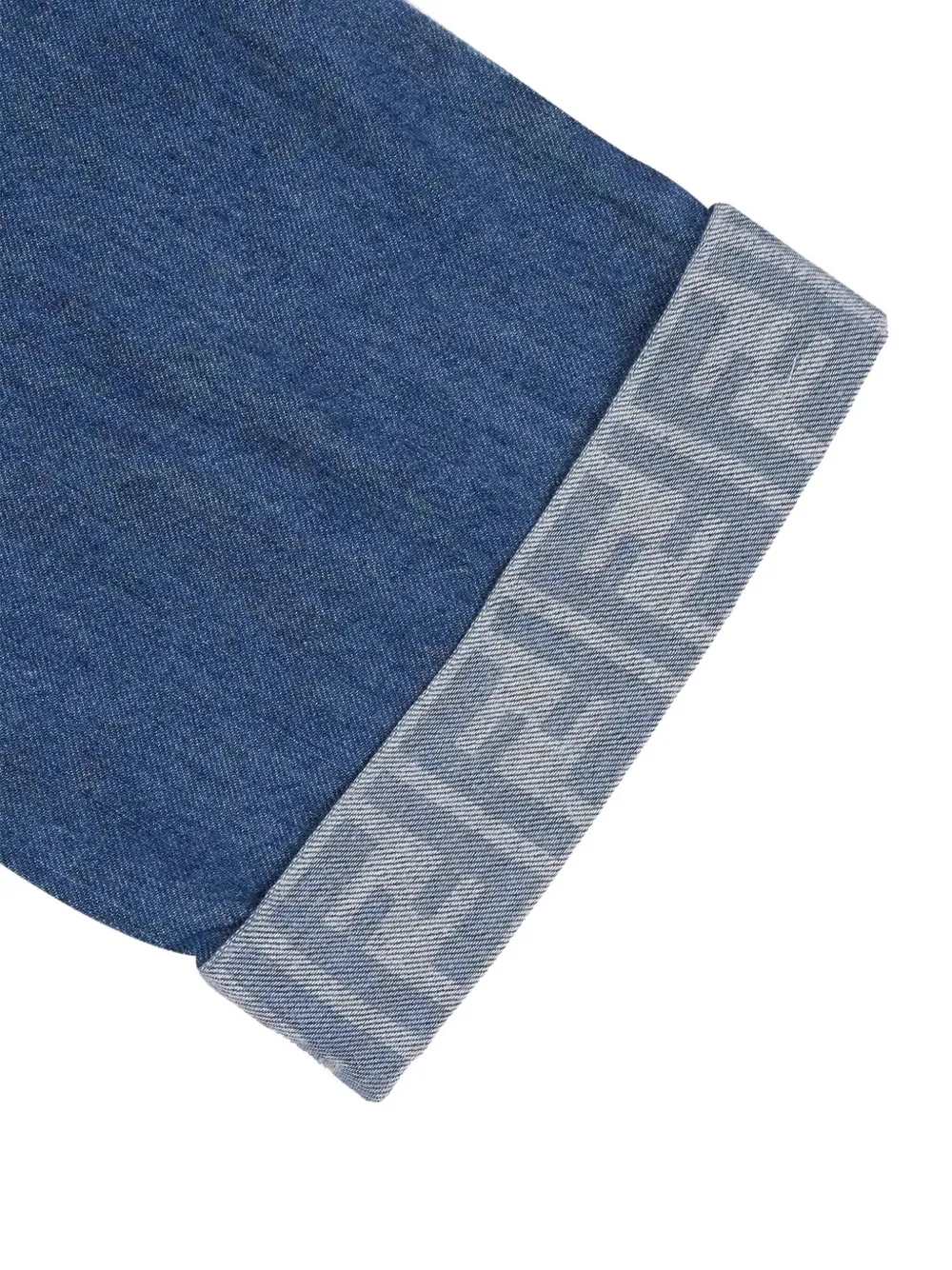 Fendi Kids Jeans met elastische taille en logodetail Blauw