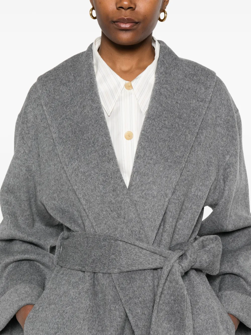 By Malene Birger Wollen jas Grijs