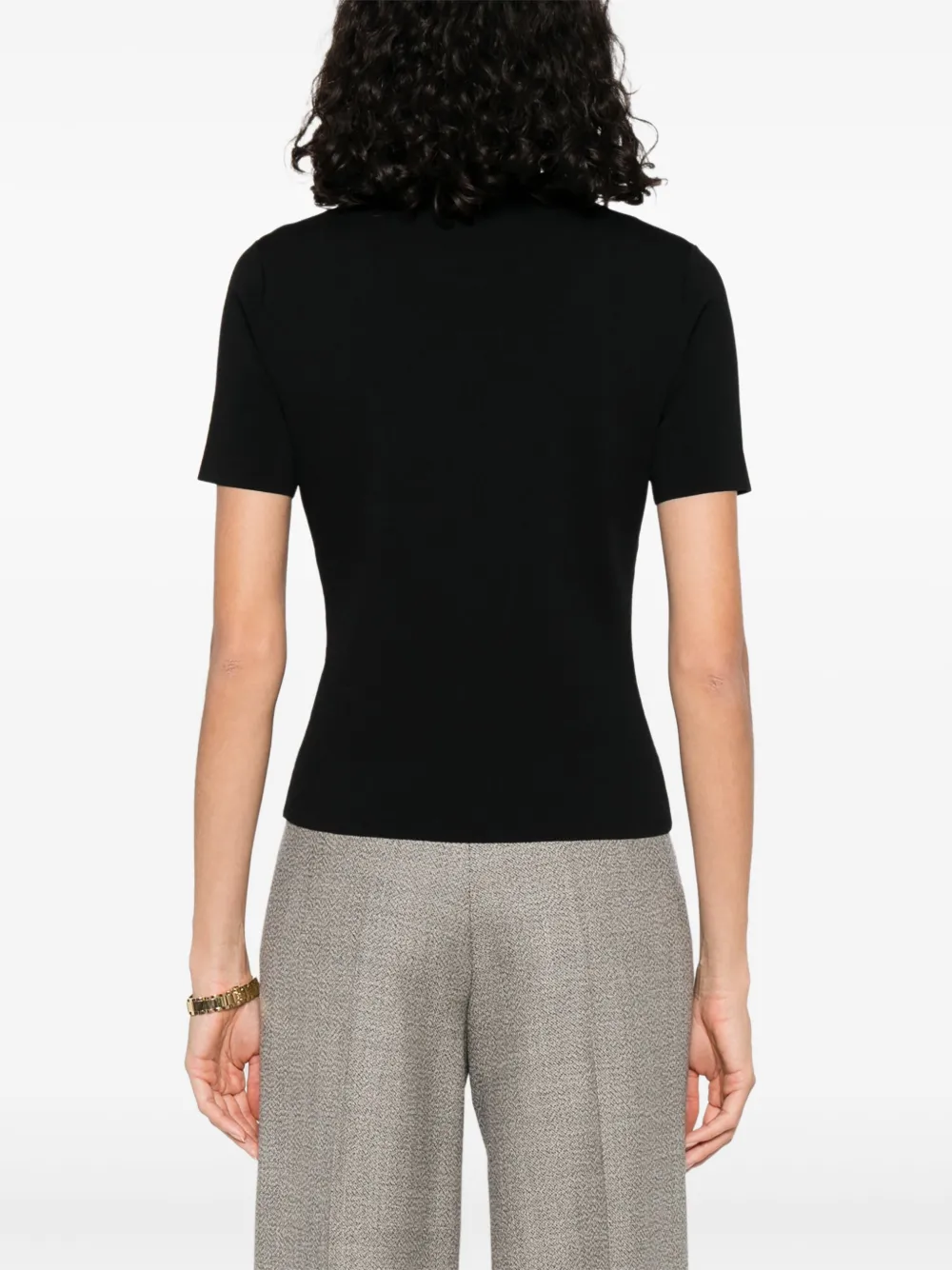 Max Mara T-shirt met ronde hals Zwart