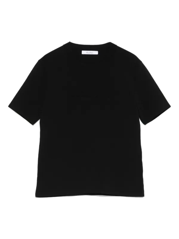 Max Mara Crew-neck T-shirt in Black