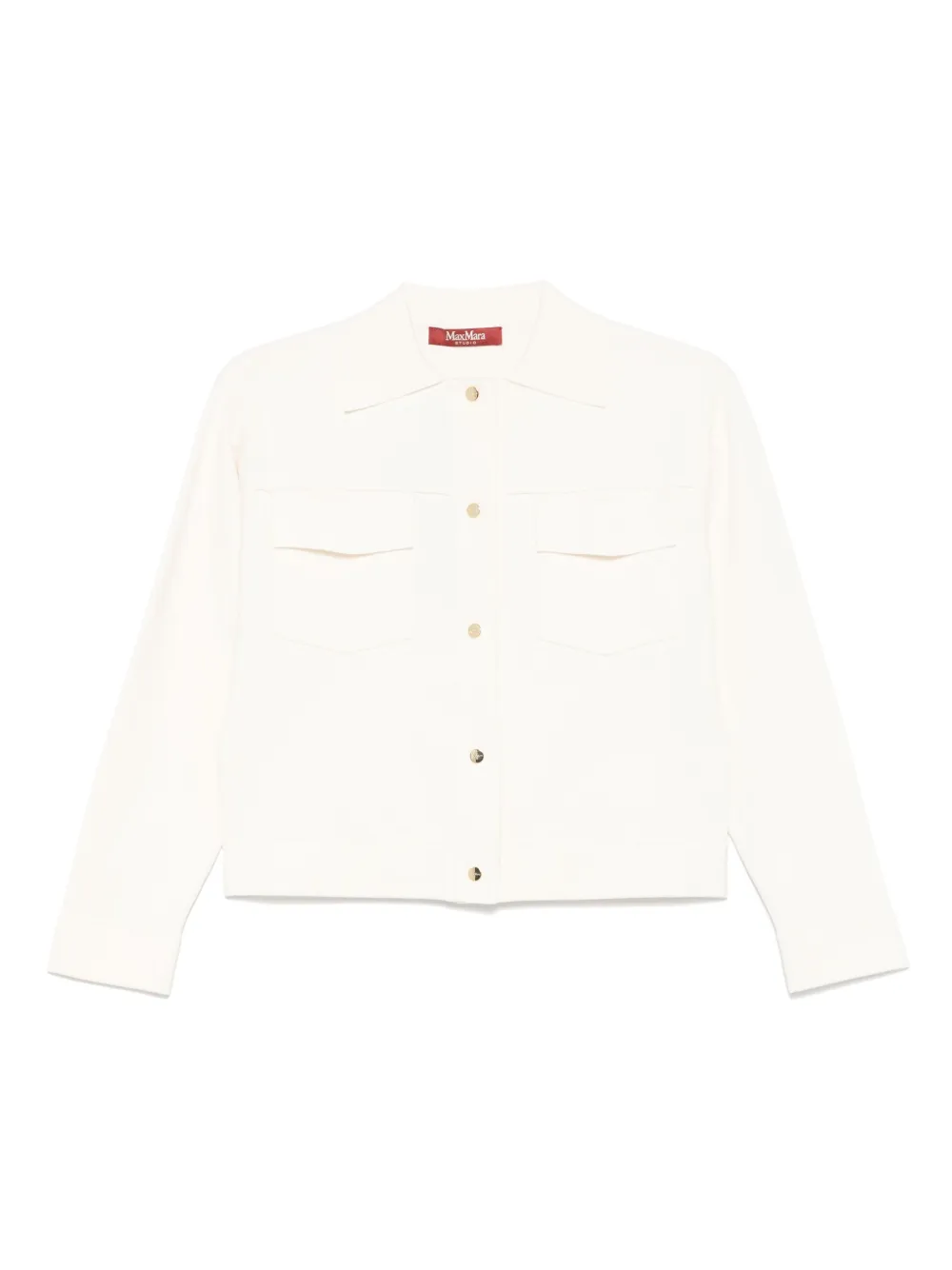 Max Mara Fijngebreid vest Wit