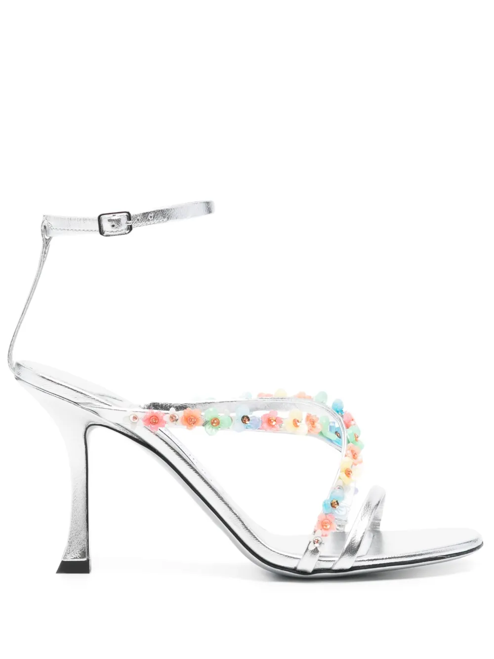 Jimmy Choo 100mm Blanche sandals Silver