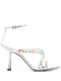 Jimmy Choo 100mm Blanche sandals - Silver