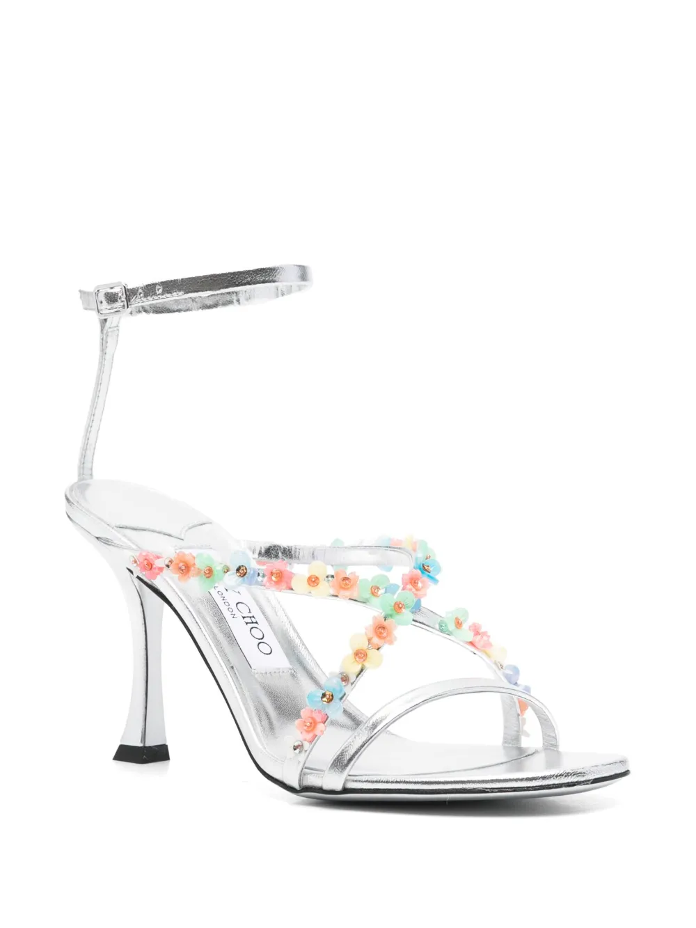 Jimmy Choo 100mm Blanche sandals Silver