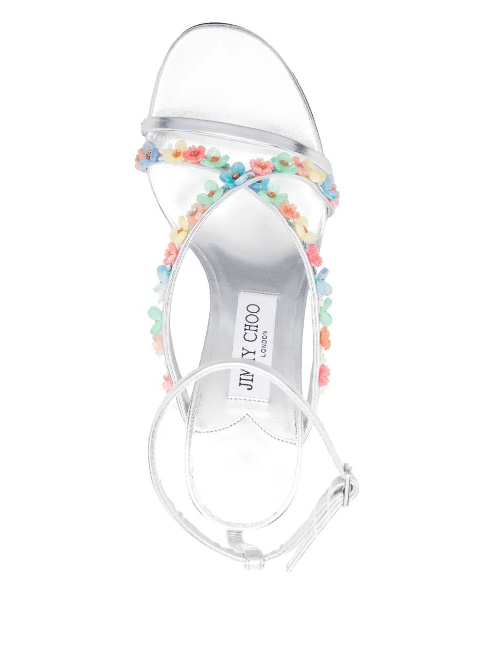 Jimmy Choo 100mm Blanche sandals Silver