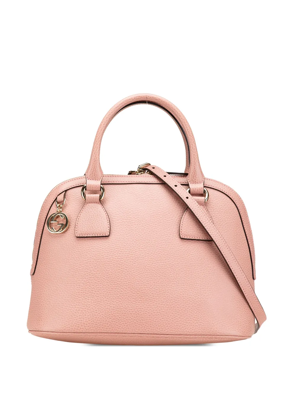 Gucci Pre-Owned 2000-2015 Small Dollar Calfskin GG Charm Dome satchel Gucci Pre-Owned 2000-2015 Small Dollar Calfskin GG Charm Dome satchel