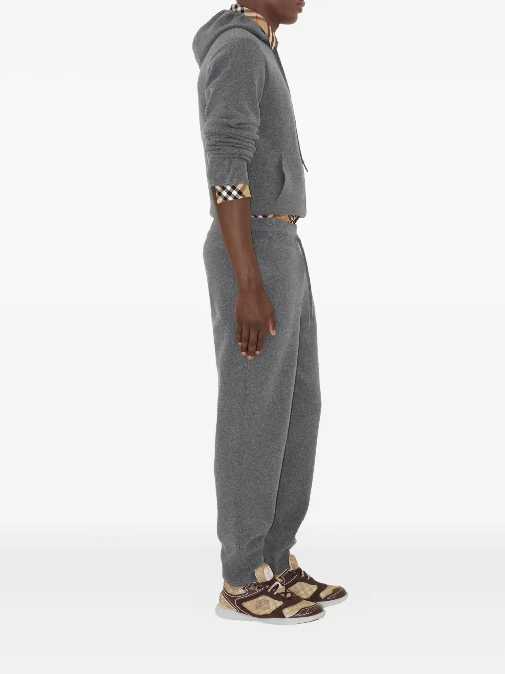 Burberry drawstring-waistband track pants - Grijs