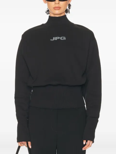 Jean Paul Gaultier mock-neck long-sleeve sweatshirt 
