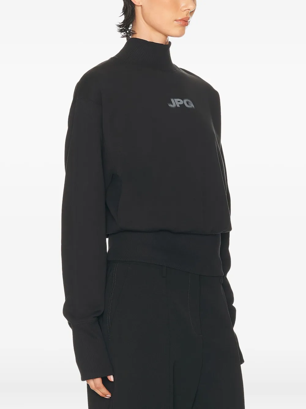 Jean Paul Gaultier Knitwear With Long Sleeves And Mock Neck In Black