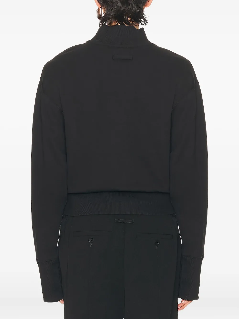 Jean Paul Gaultier Knitwear With Long Sleeves And Mock Neck In Black