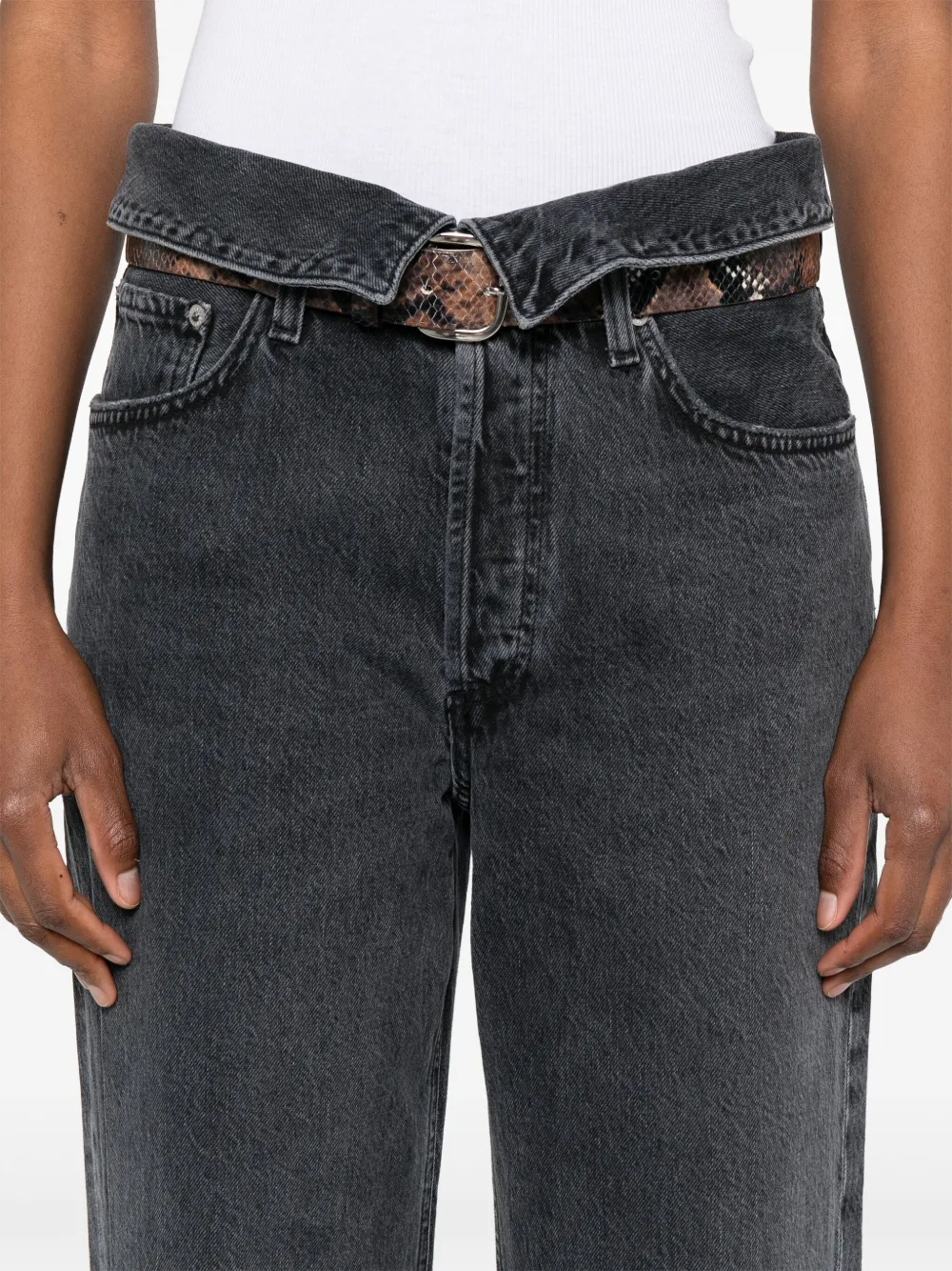 Shop Agolde Echo Tapered Jeans