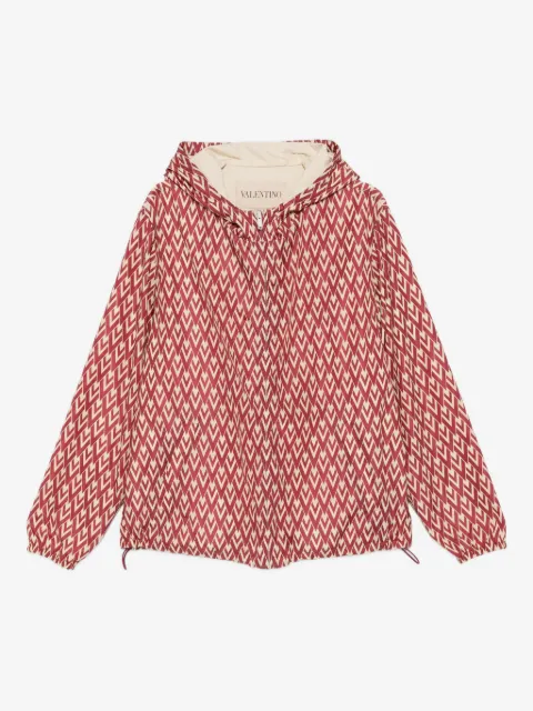 Valentino Garavani geometric-pattern hooded jacket