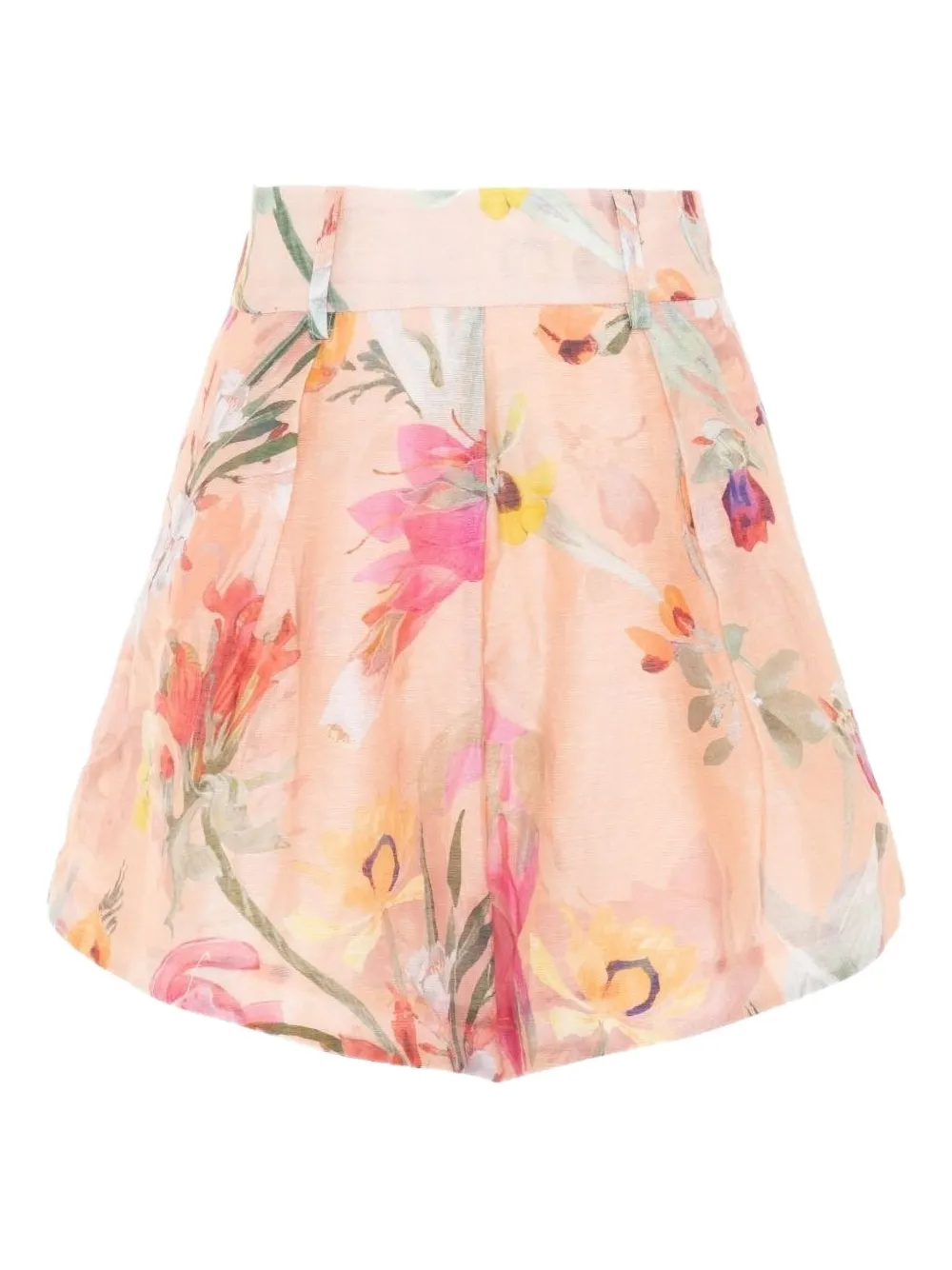 Patbo Lily Floral-print Shorts In Orange