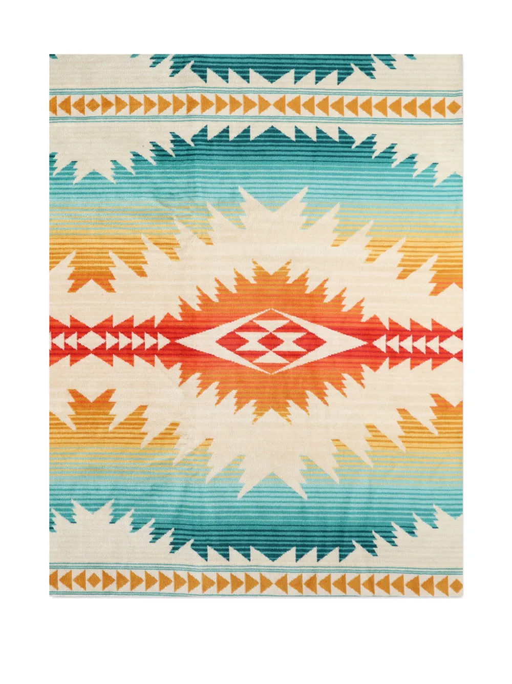 Pendleton  geometric-pattern towel | Neutrals | Image 1