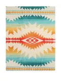 Pendleton geometric-pattern towel - Neutrals