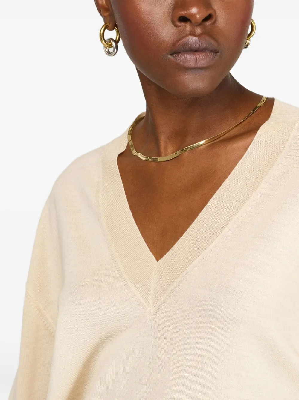 Semicouture logo-engraved necklace - Goud
