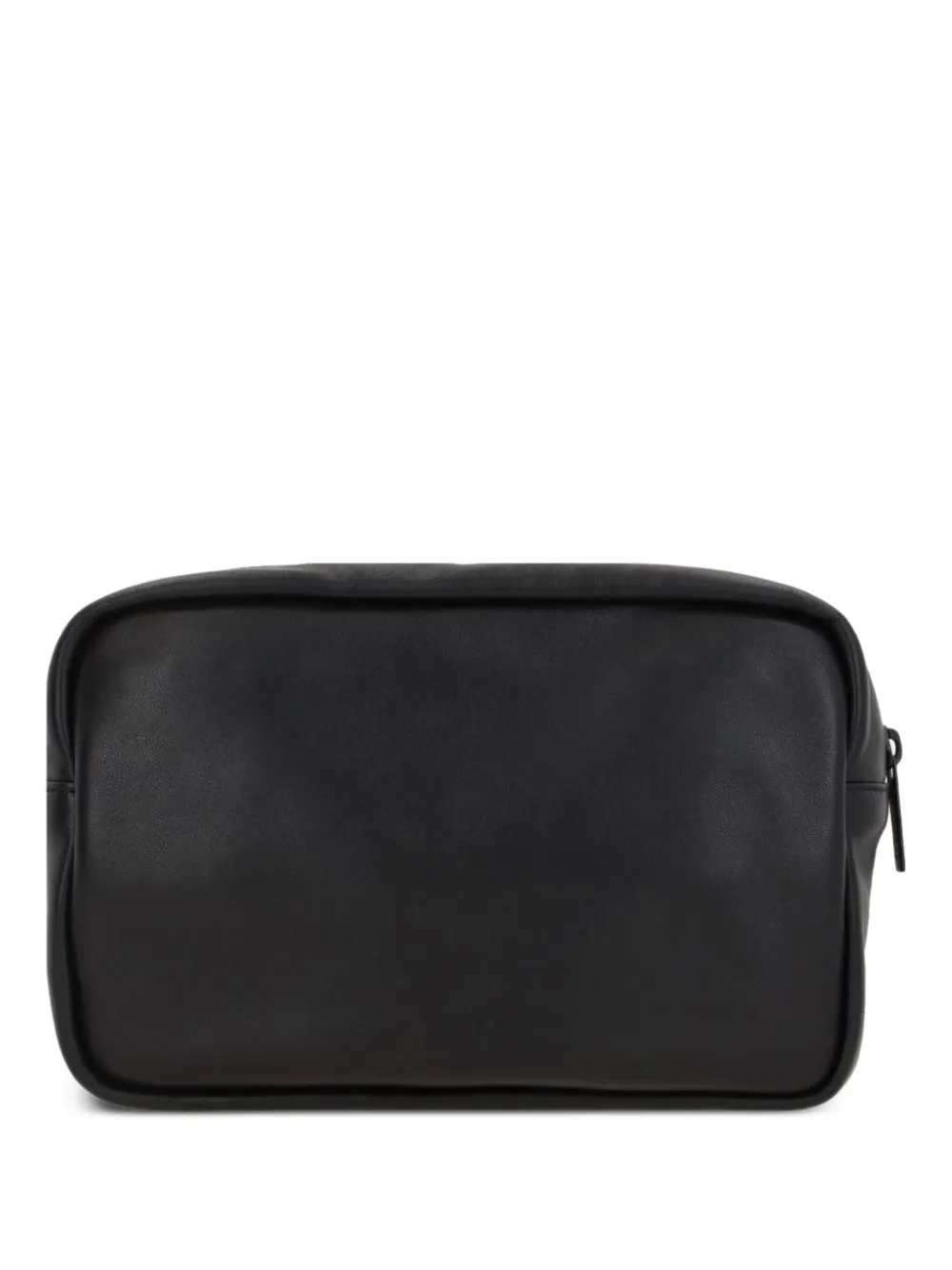 Balenciaga x Under Armour logo-print leather wash bag - Zwart