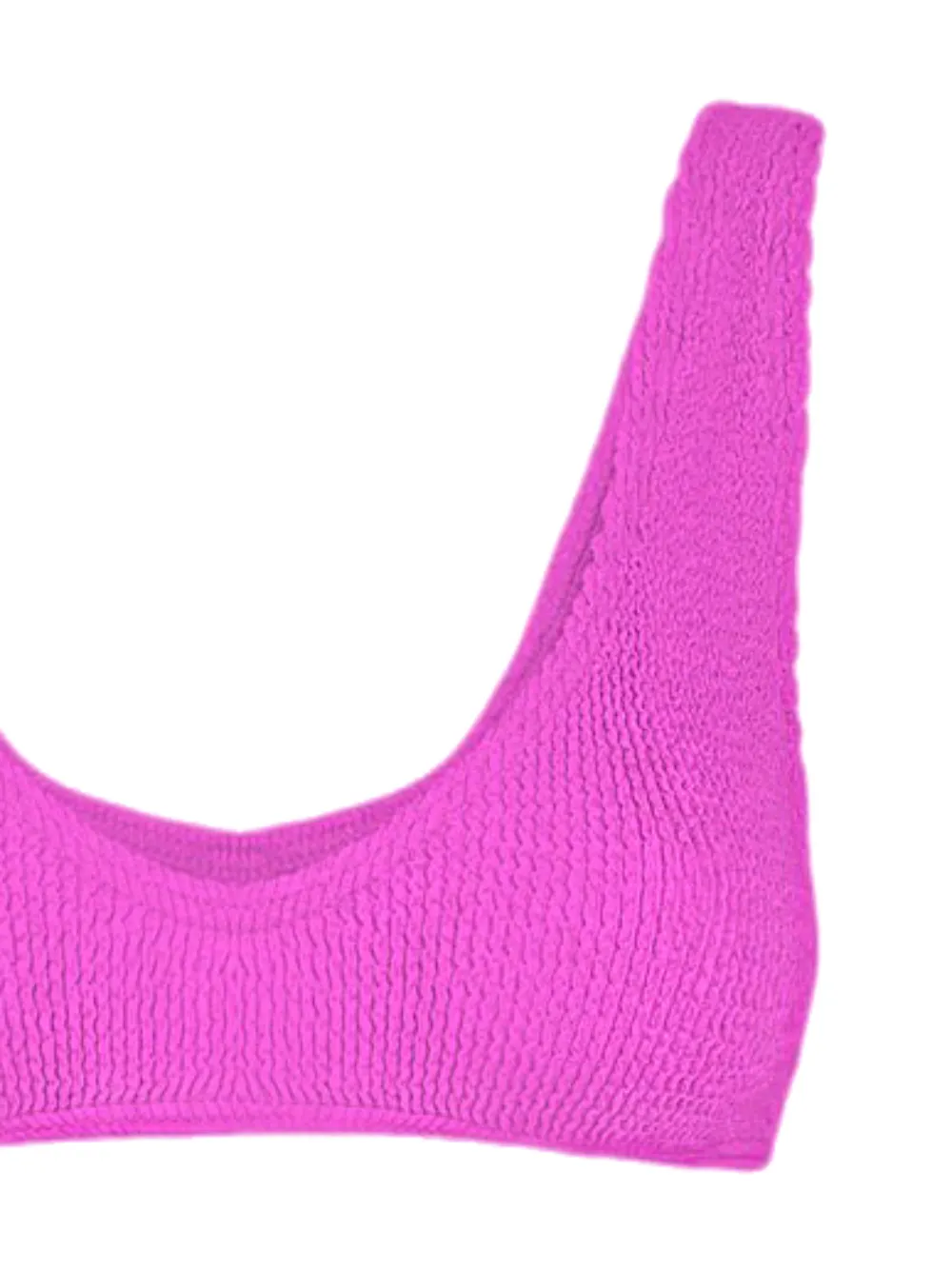 MC2 Saint Barth Pamy textured scoop-neck bikini top | Bikinis | Image 2