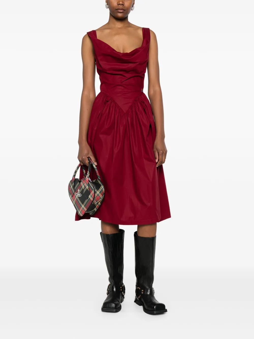 Vivienne Westwood cotton midi dress - Rood
