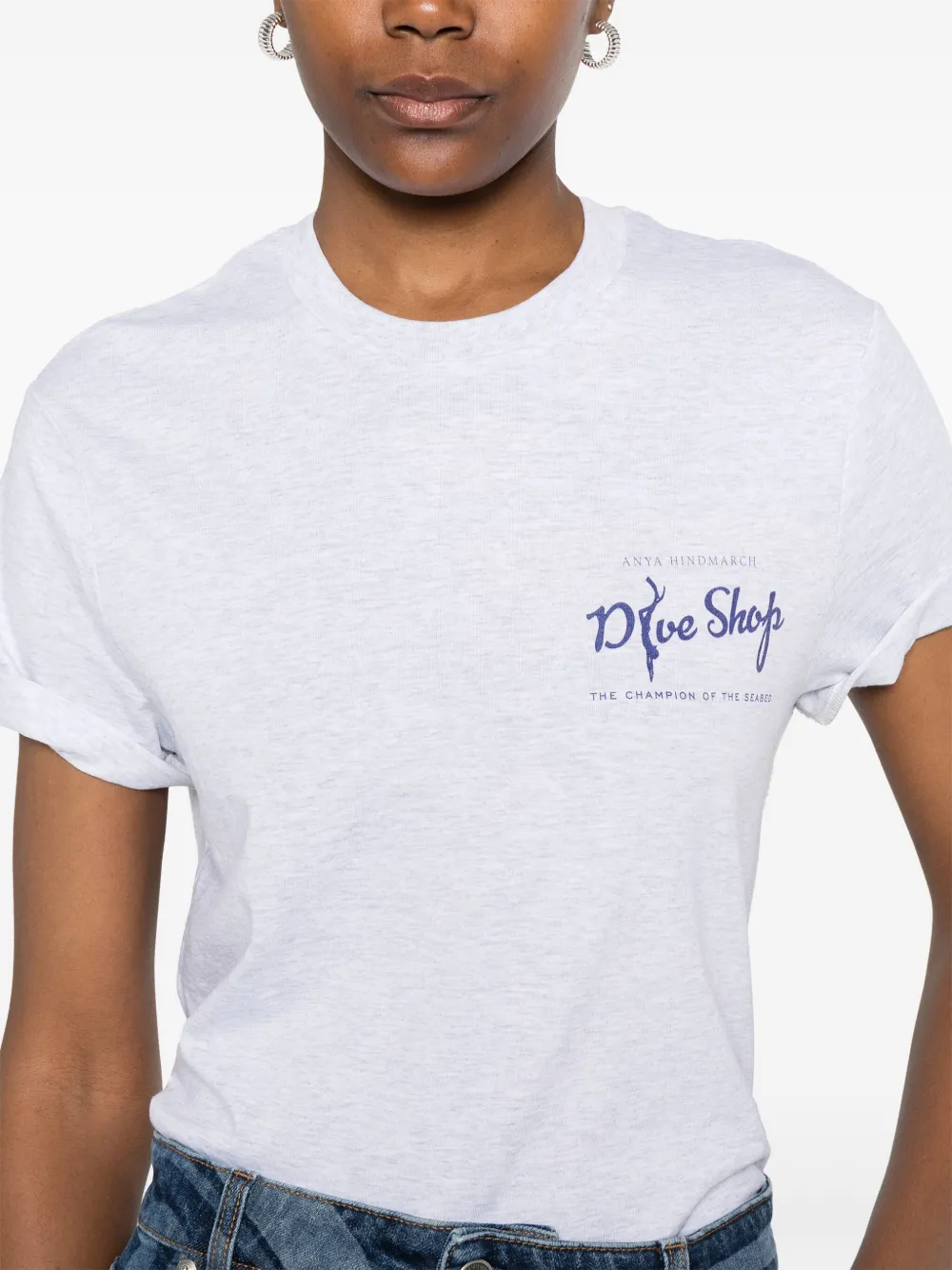 Shop Anya Hindmarch Organic-cotton T-shirt