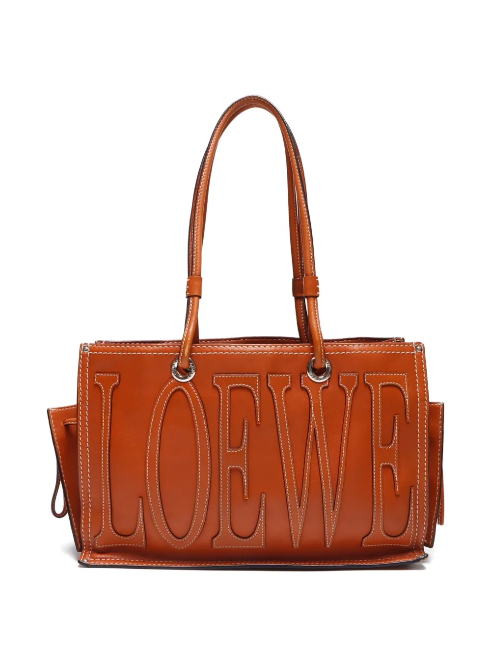 Loewe Pre-Owned 2000-2020 logo-appliqué leather tote bag | Pre-Owned | Image 2