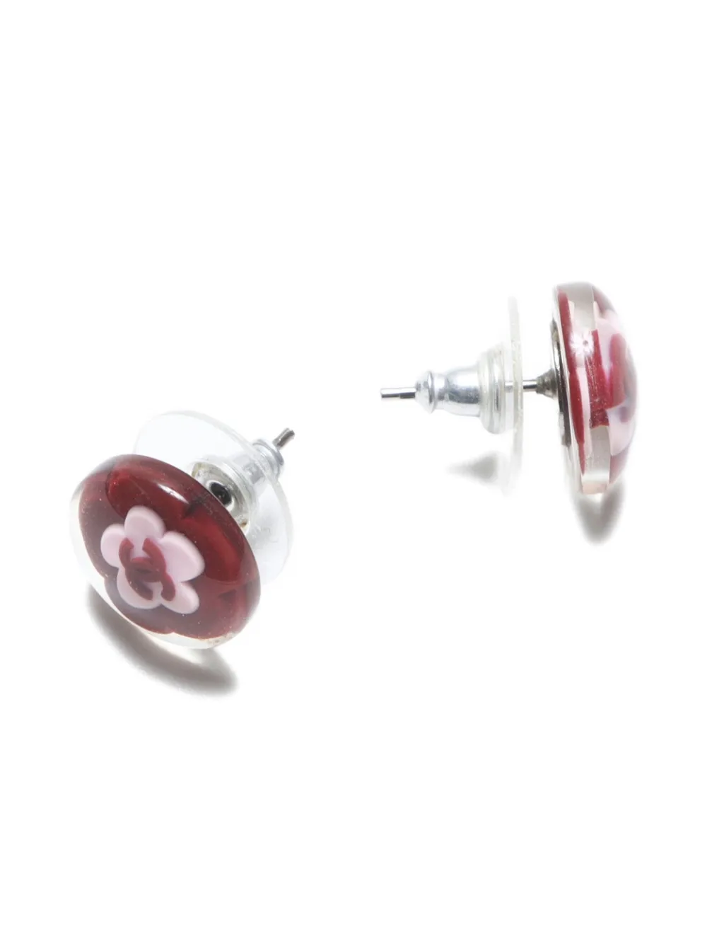 CHANEL Pre-Owned 2004 camellia-motif earrings | Image 2