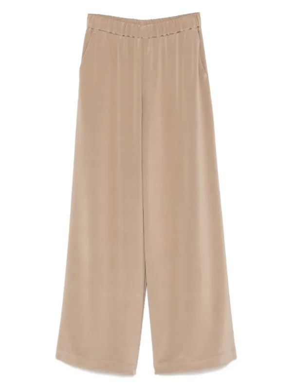Max Mara Fluid Trousers in Brown