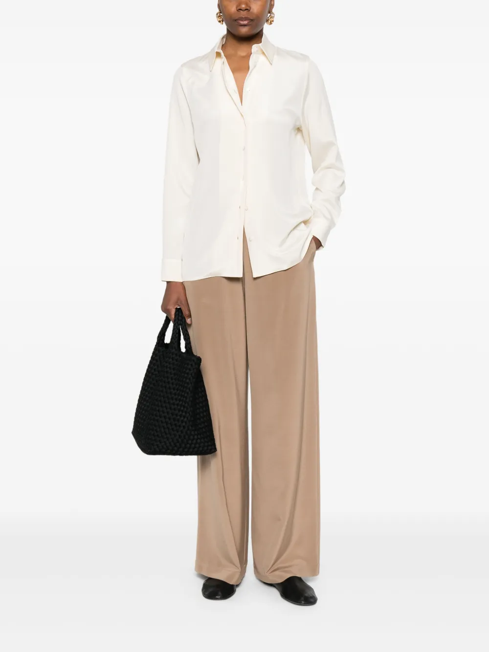 Max Mara long-sleeve shirt - Beige