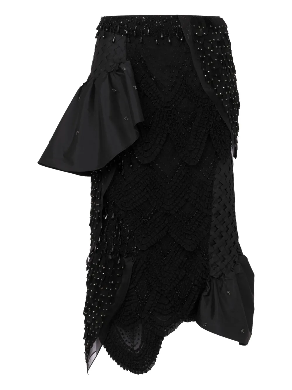 Moschino Gelaagde midi-rok Zwart