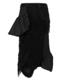 Moschino layered midi skirt - Black