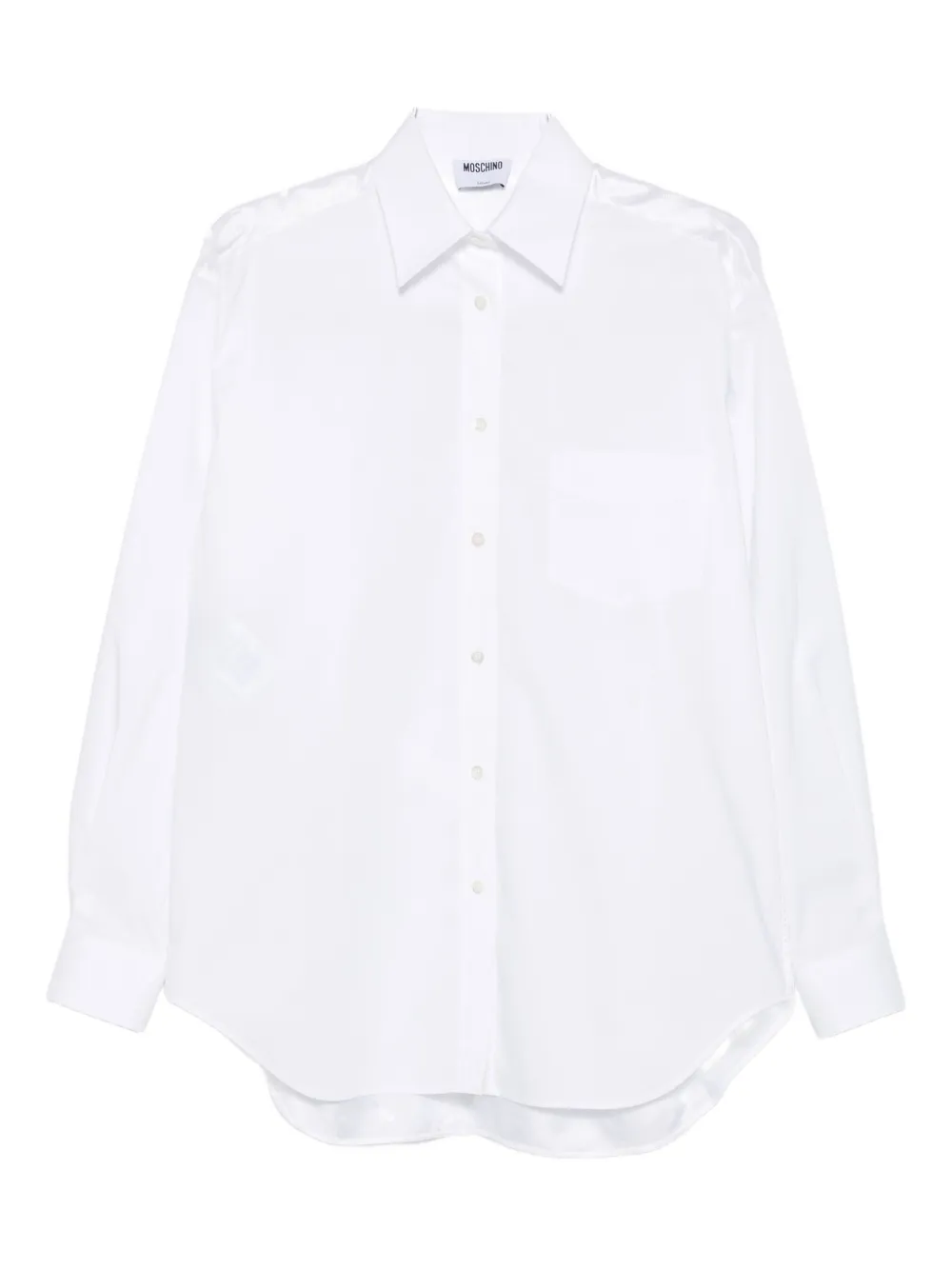 Moschino long-sleeved button-up shirt - Bianco