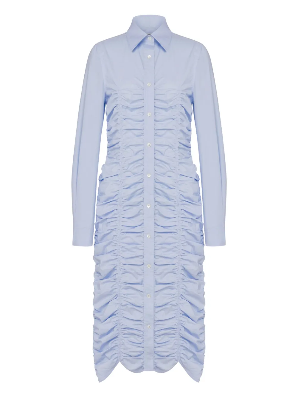 Moschino Abito midi con ruches - Blu