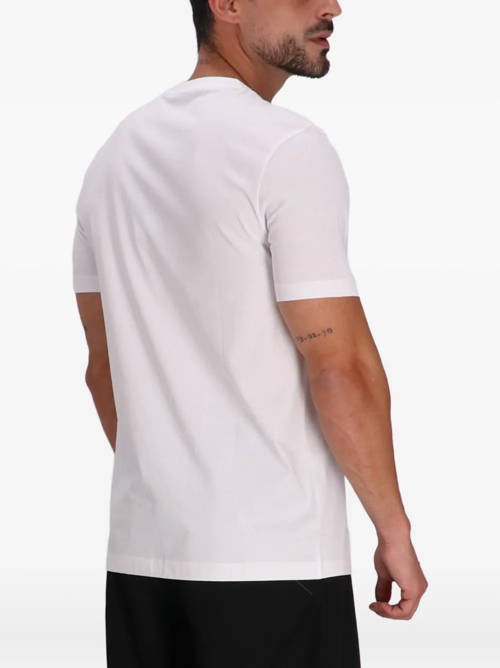 BOSS T-shirt met bloemenprint Wit