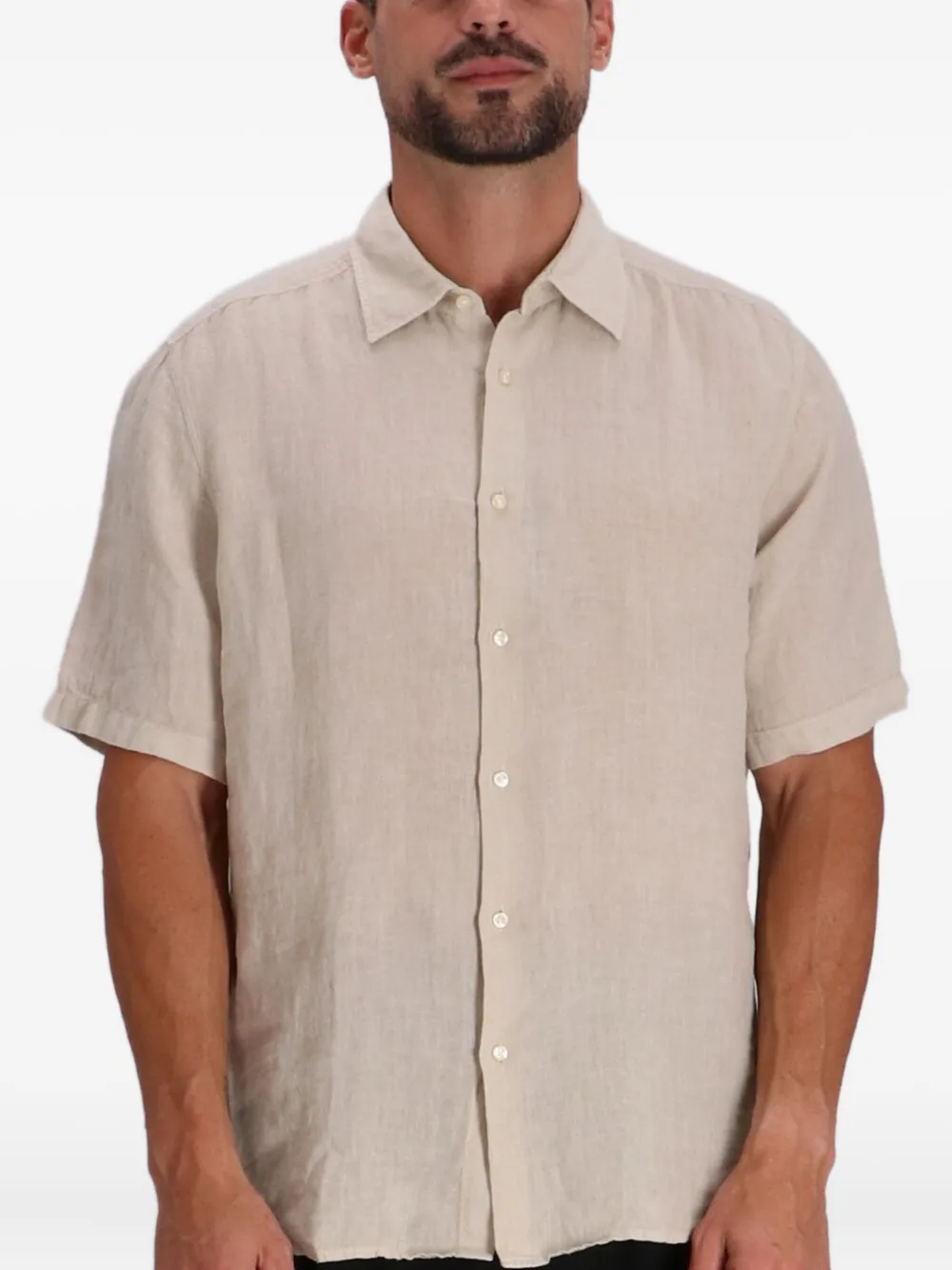 BOSS Katoenen overhemd - Beige