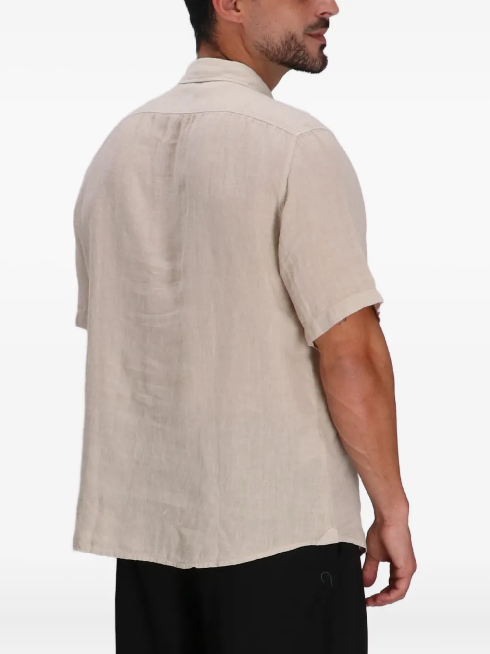 BOSS Katoenen overhemd Beige