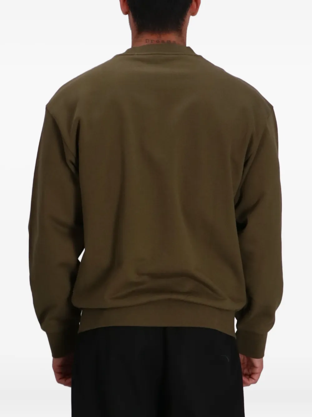 HUGO BOSS FLORAL-EMBROIDERED SWEATSHIRT 