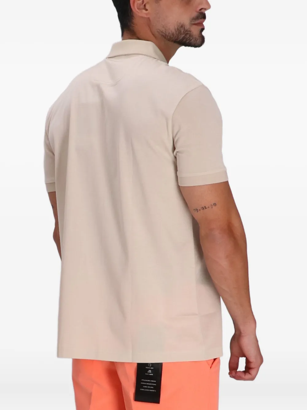 BOSS Katoenen poloshirt Beige