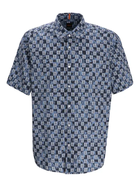 BOSS camisa con estampado gráfico
