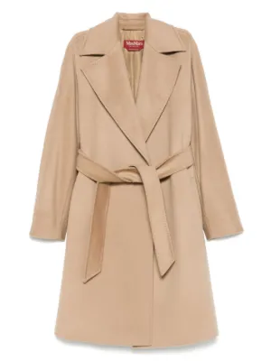 Max Mara Aceri tie-waist Coat | Brown | FARFETCH