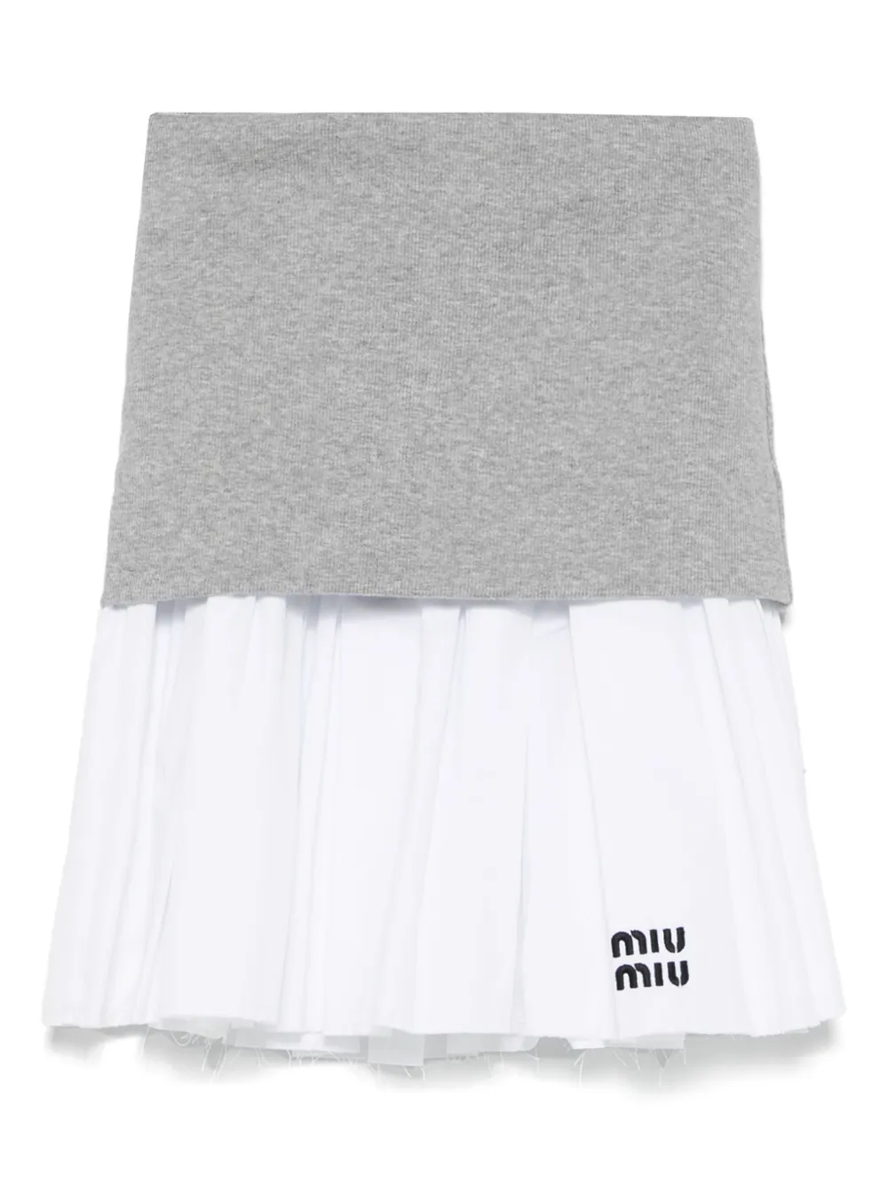 Miu Gelaagde rok Grijs