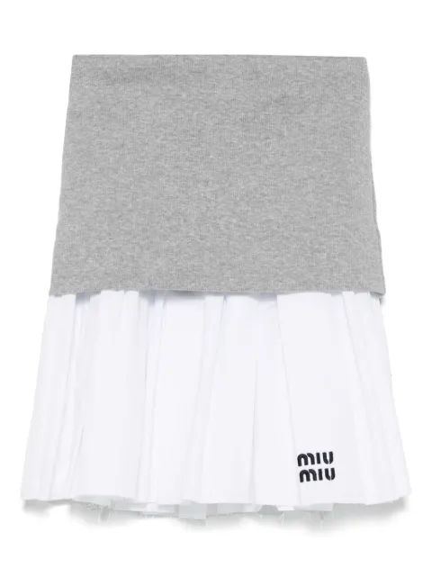 Miu Miu layered skirt
