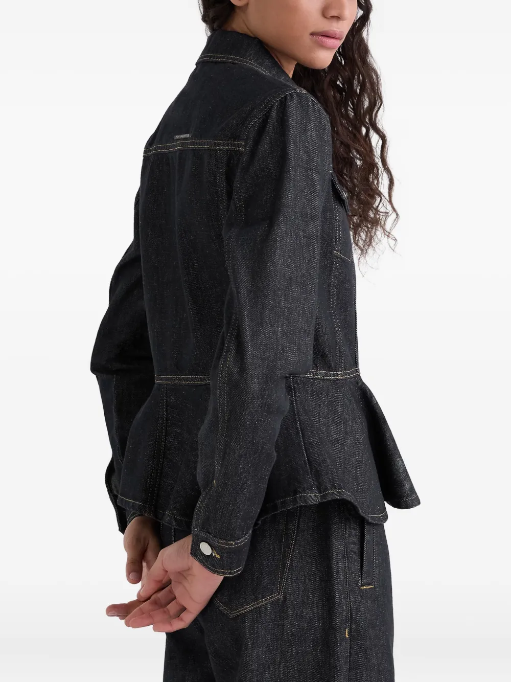 Karl Lagerfeld Contrast Stitch Denim Jacket