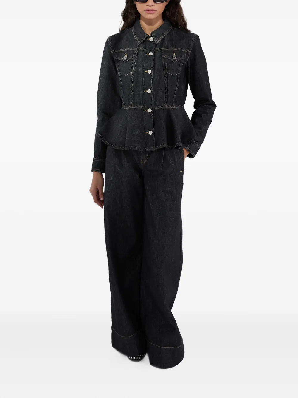 Karl Lagerfeld peplum denim jacket | Denim Jackets | Image 2